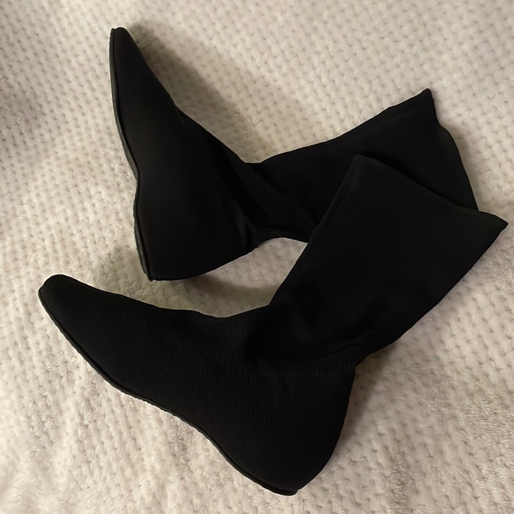 Jaime Mascaró shin high nylon/mesh sock boot
